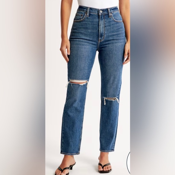 Abercrombie and fitch the ankle straight ultra high rise size 26/2 - Picture 4 of 4